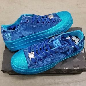 Converse Miley Cyrus Glitter Velvet Blute Lift Ox